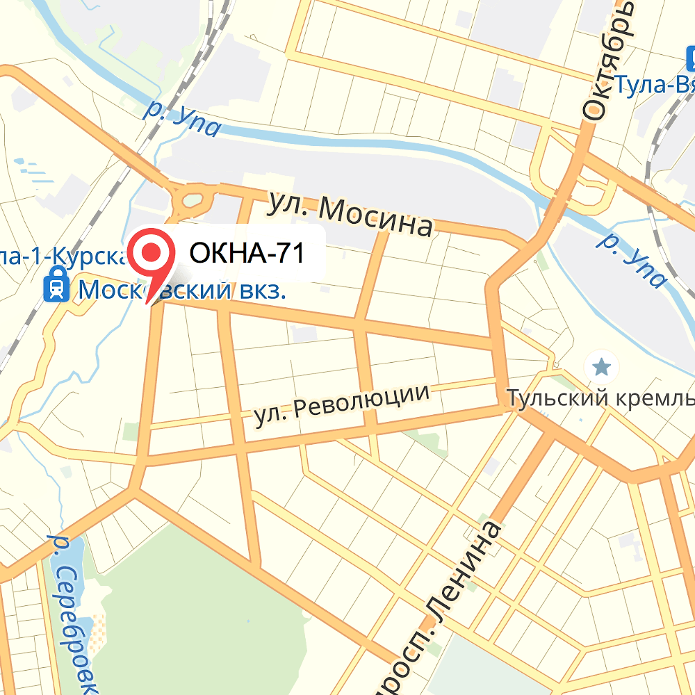 Центр заказа окон компании ОКНА-71 в Туле